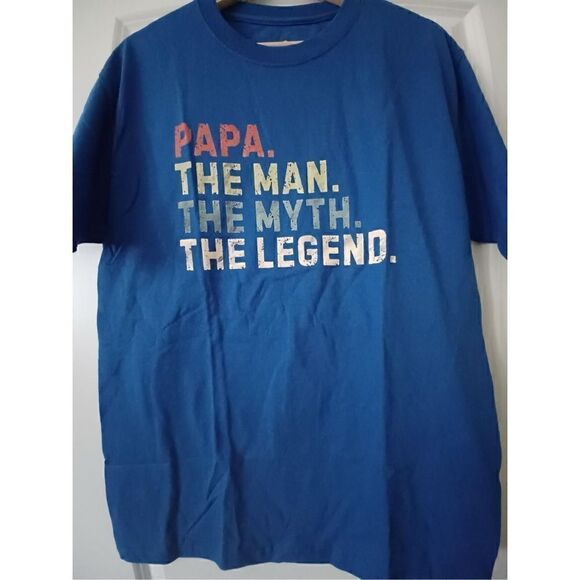 Papa The man The myth The Legend Men's T-shirt size Medium - Picture 1 of 2